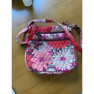 Vera Bradley Floral Quilted‎ Crossbody Bag Shoulder Purse